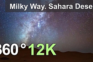 360°全景VR视频：《撒哈拉沙漠上空的银河》360视频 (2021)