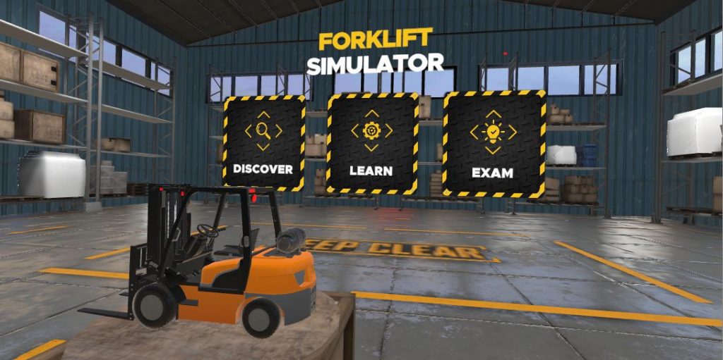 Oculus Quest 游戏《Chalkbites Forklift Simulator》叉车驾驶模拟器插图