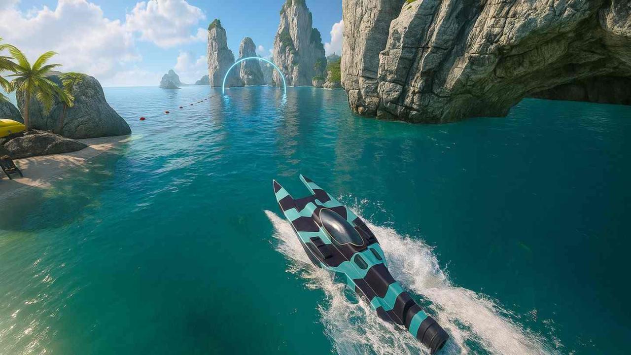 Meta Quest 游戏《赛艇模拟器：激流冲刺》Racing Boat Simulator : Riptide Rush