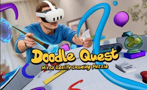 Meta Quest 游戏《涂鸦任务 绘画拼图》Doodle Quest: Mixed Reality Draw Puzzle
