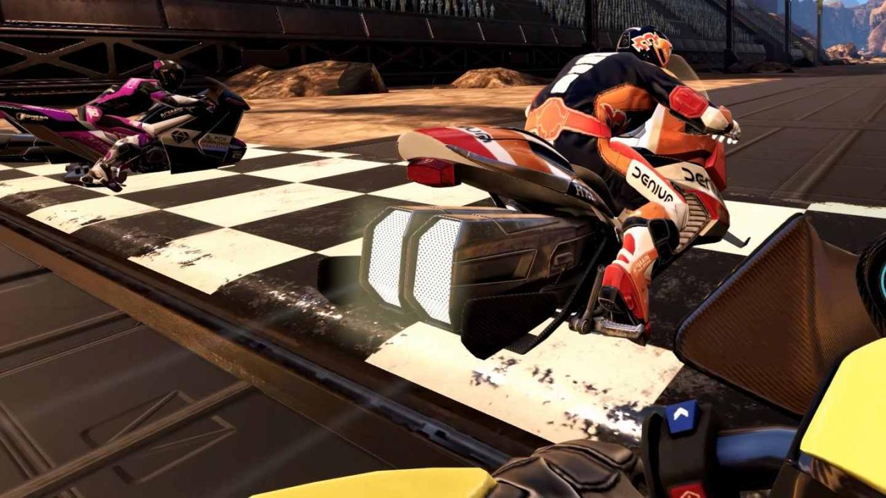 Meta Quest 游戏《悬浮摩托车竞赛》VRacer Hoverbike