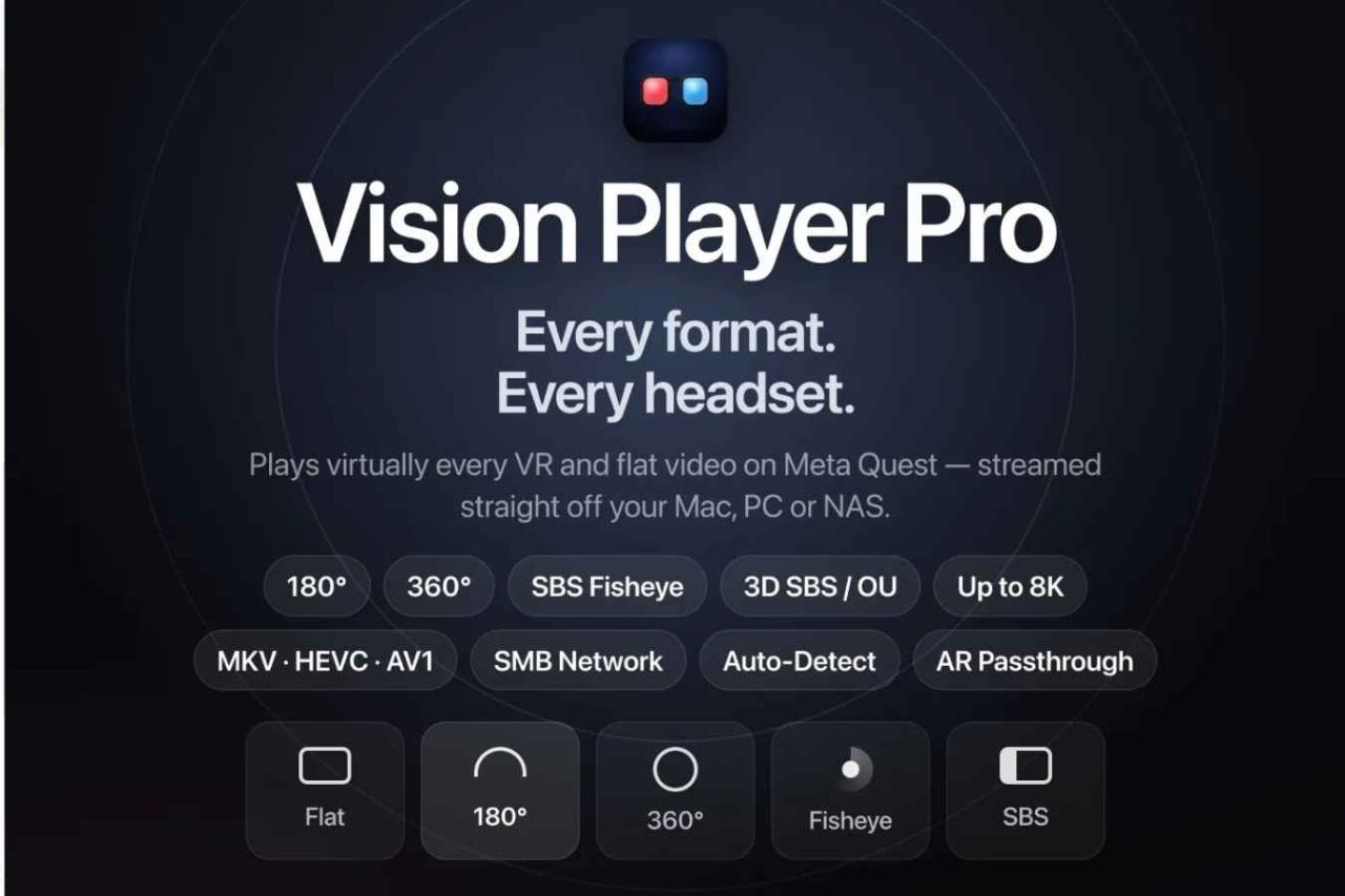 Meta Quest 游戏《视觉VR播放器》Vision Player Pro: VR Video Player