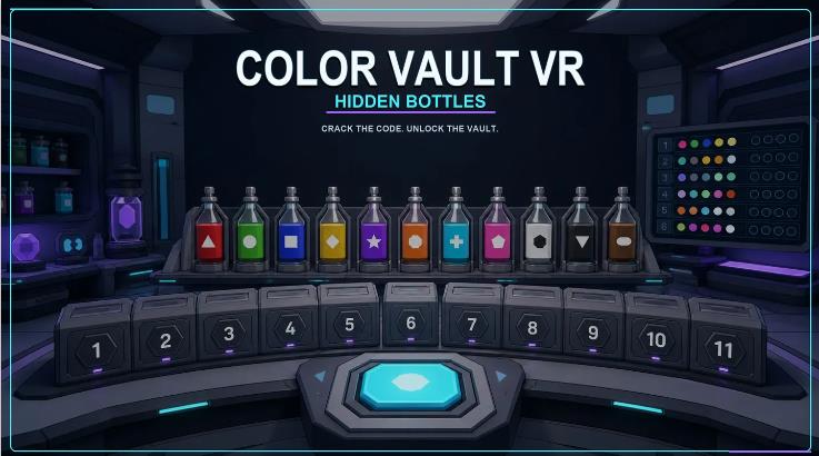Meta Quest 游戏《色彩宝库 隐藏瓶子》Color Vault VR: Hidden Bottles